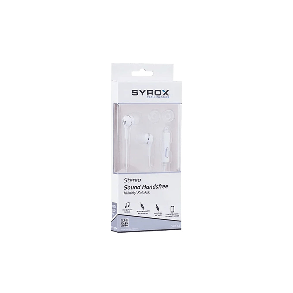 Syrox K1 Mikrofonlu Stereo Kulak İçi Kulaklık