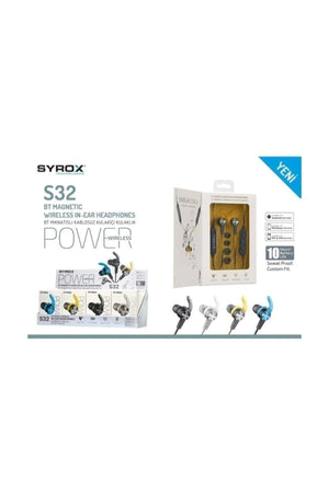  Syrox Çift Bataryalı Bluetooth Çiftli Kulaklık S32